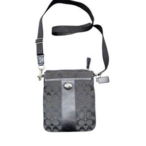 Coach Black Crossbody Bag with Structured Design